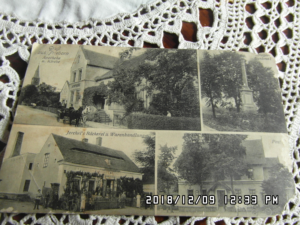 POCZTÓWKA PRIEBORN, PRZEWORNO, STRZELIN 1915