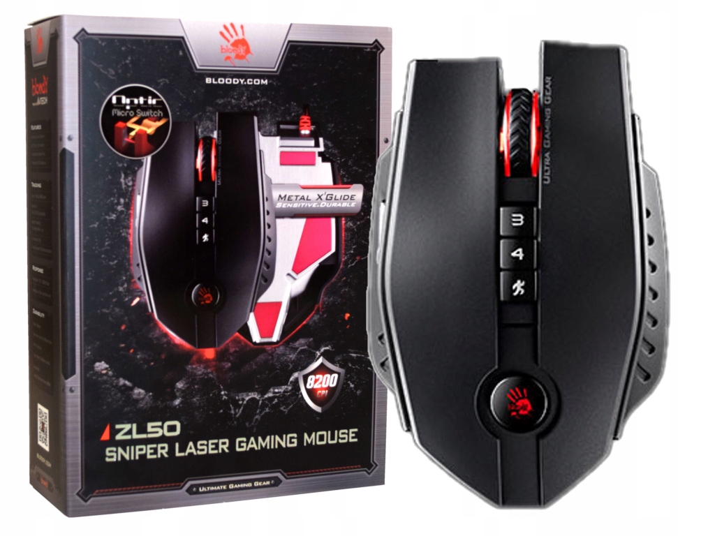 MYSZKA A4TECH Bloody SNIPER Laser ZL50 8200DPI