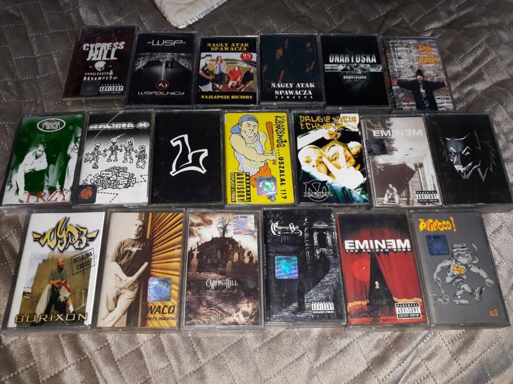 Kasety Rap Hip Hop 19szt.