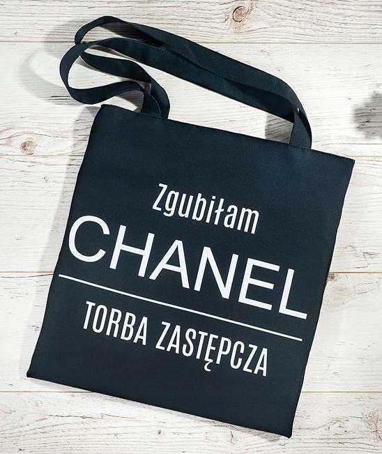 Torba shopperka 'Zgubiłam CHANEL torba zastępcza'