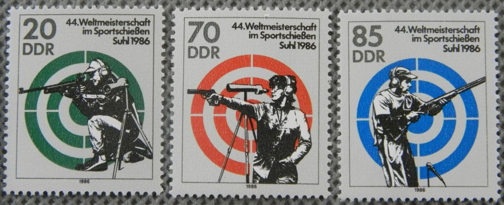 DDR Mi 3045 - 47 ** sport strzelectwo