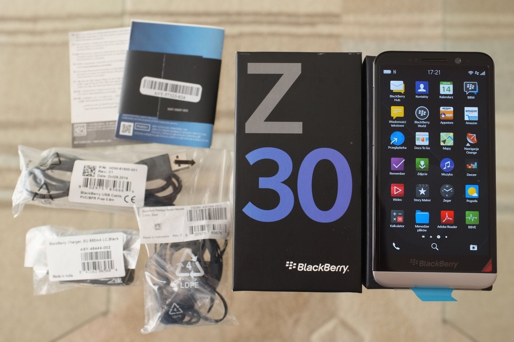 BlackBerry Z30 STA100-2 LTE Black NOWY!!! komplet!