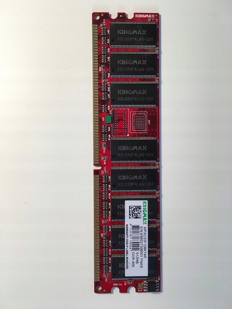 RAM Kingmax 512 MB DDR-400 DDR