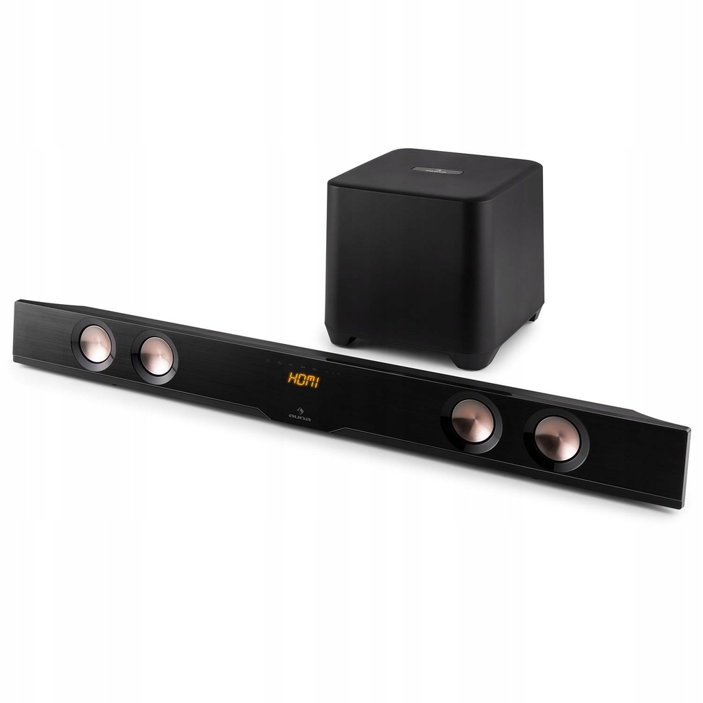 Auna Zestaw Stereo 2.1 Soundbar + Subwoofer D19-79