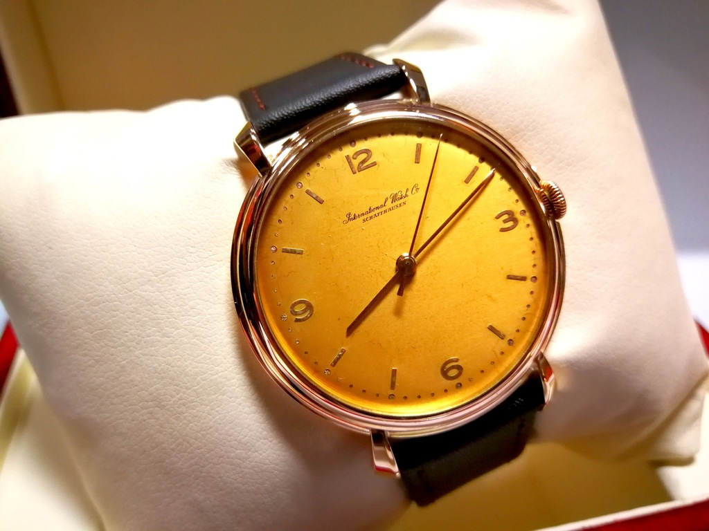 Złoty Zegarek IWC Schaffhausen 18K p.750 Gold Mech