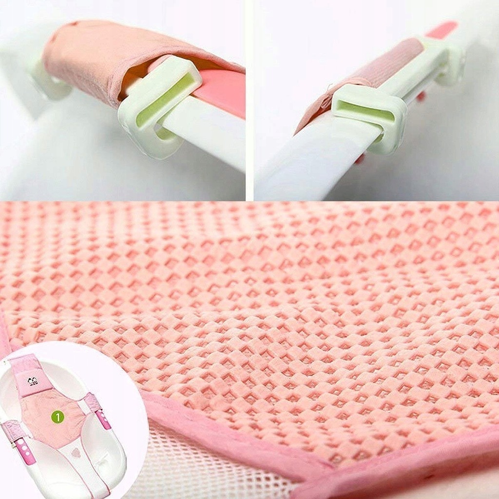 SIEDZISKO LEŻACZEK DO KĄPIELI DLA NIEMOWLĄT RÓŻOWY - 7537570573