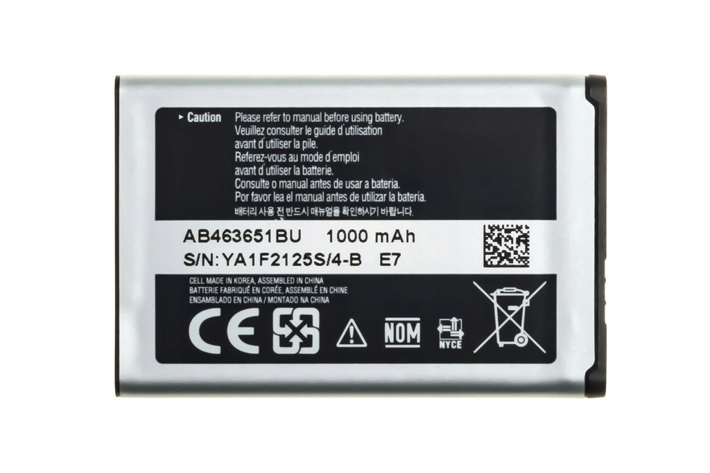 Bateria Oryginalna Samsung S5610 AB463651BU 1000 - 6911703794 ...