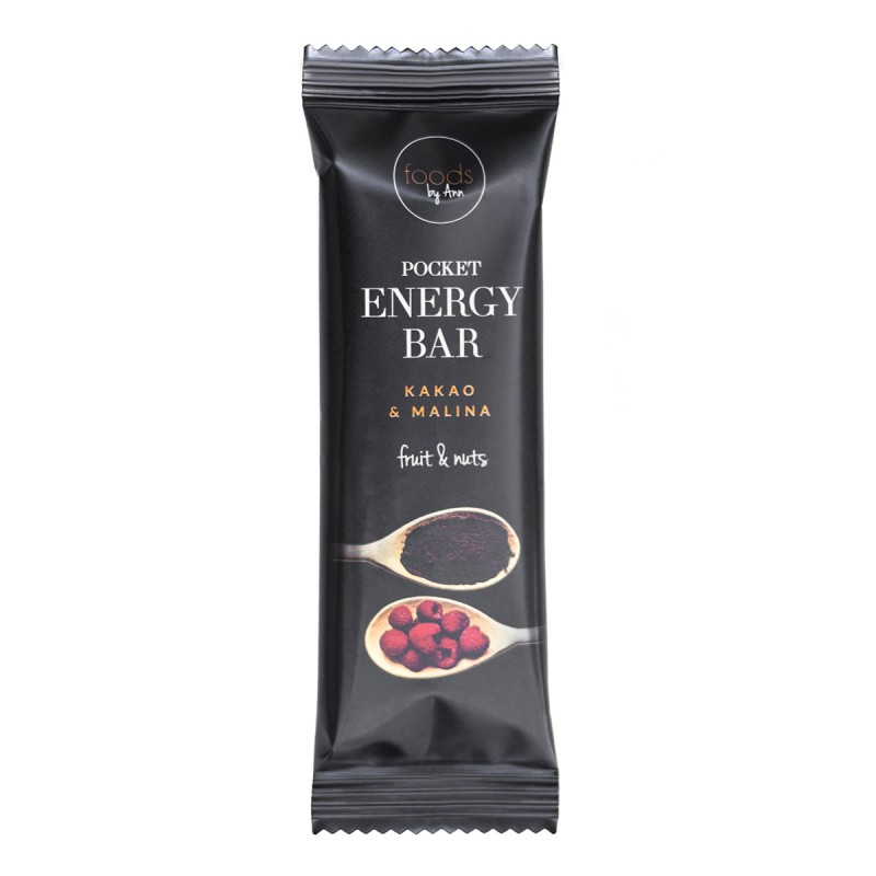 POCKET ENERGY BAR FOODS BY ANN - KAKAO MALINA