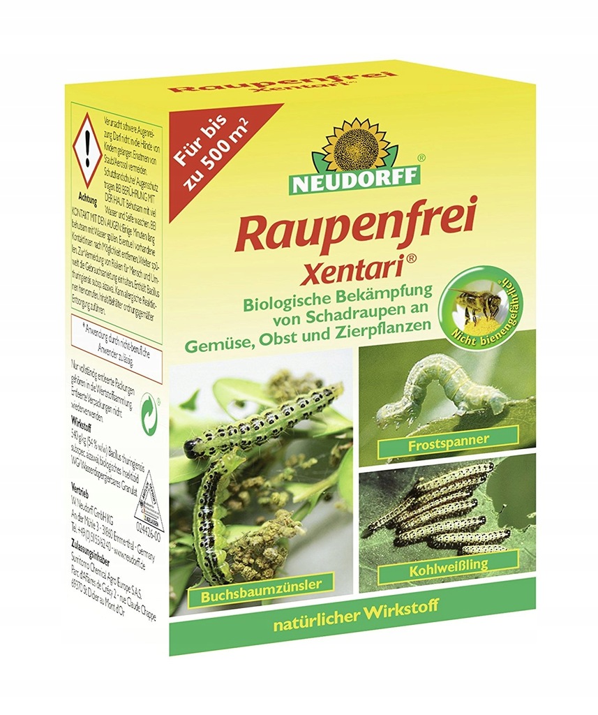 Biopreparat xentari raupenfrei na gąsienice/ k38 d