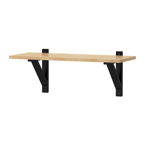 IKEA EKBY LAIVA / EKBY VALTER Półka, b/cz