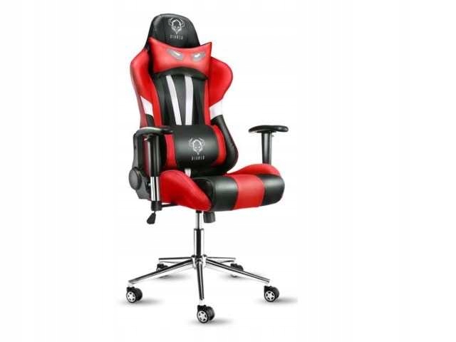 Fotel DIABLO X-Eye Czarno-biało-czerwony