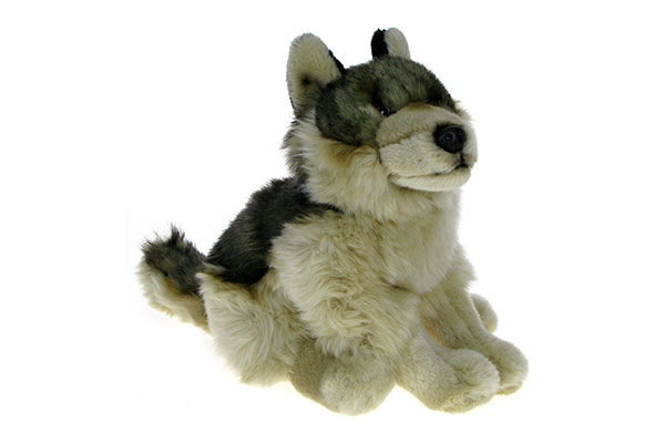 ZOO: maskotka WILK - 26cm - 81883 szary (B)