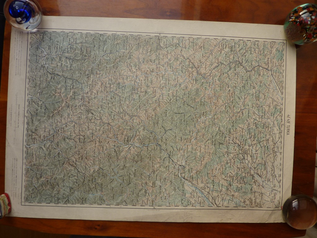 MAPA NIEMIECKA  K.U.K TURKA DROHOBYCZ STARY SAMBOR