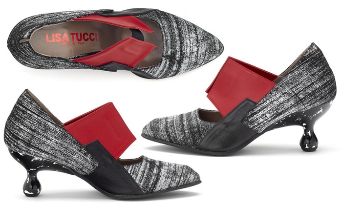 LISA TUCCI pantofelki skóra 38,5/140 funtów