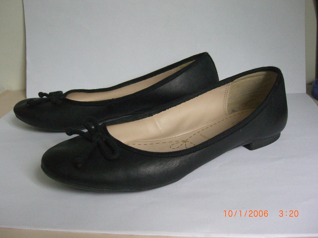 CLARKS Sumerset baleriny,czółenka r.38/24,5 cm.