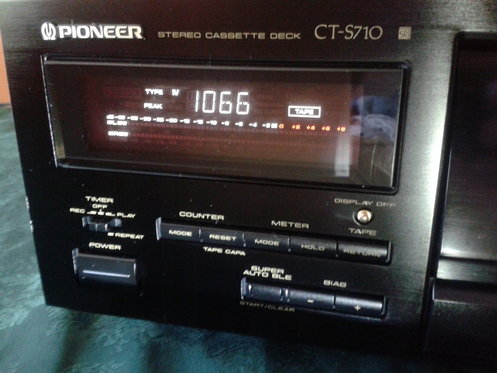 PIONEER CT-S710 magnetofon, extra wygląd, auto BLE