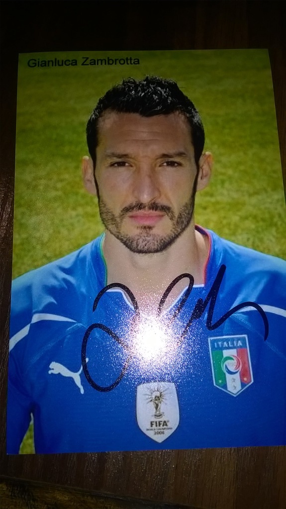 autograf Gianluca Zambrotta FC Barcelona
