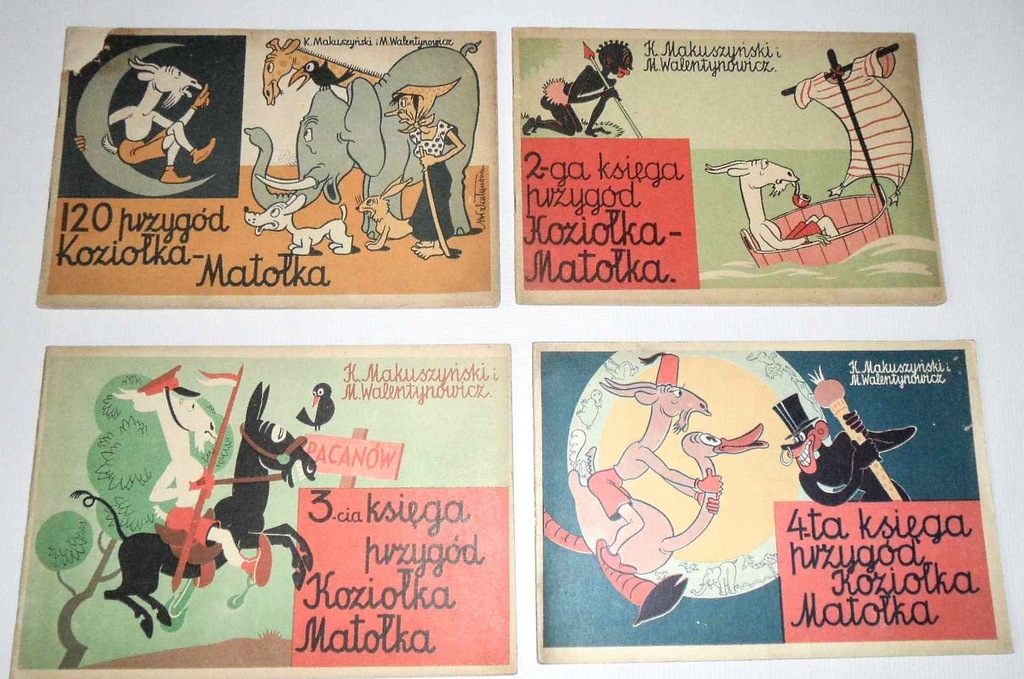 Księga Przygód Koziołka Matołka tom 1-4, 1958-59