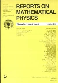 Reports on Mathematical Physics 62/2