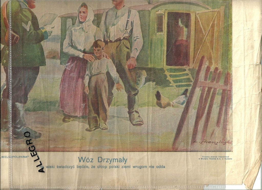 Wielkopolanin. Dodatek plakat - Wóz Drzymały.