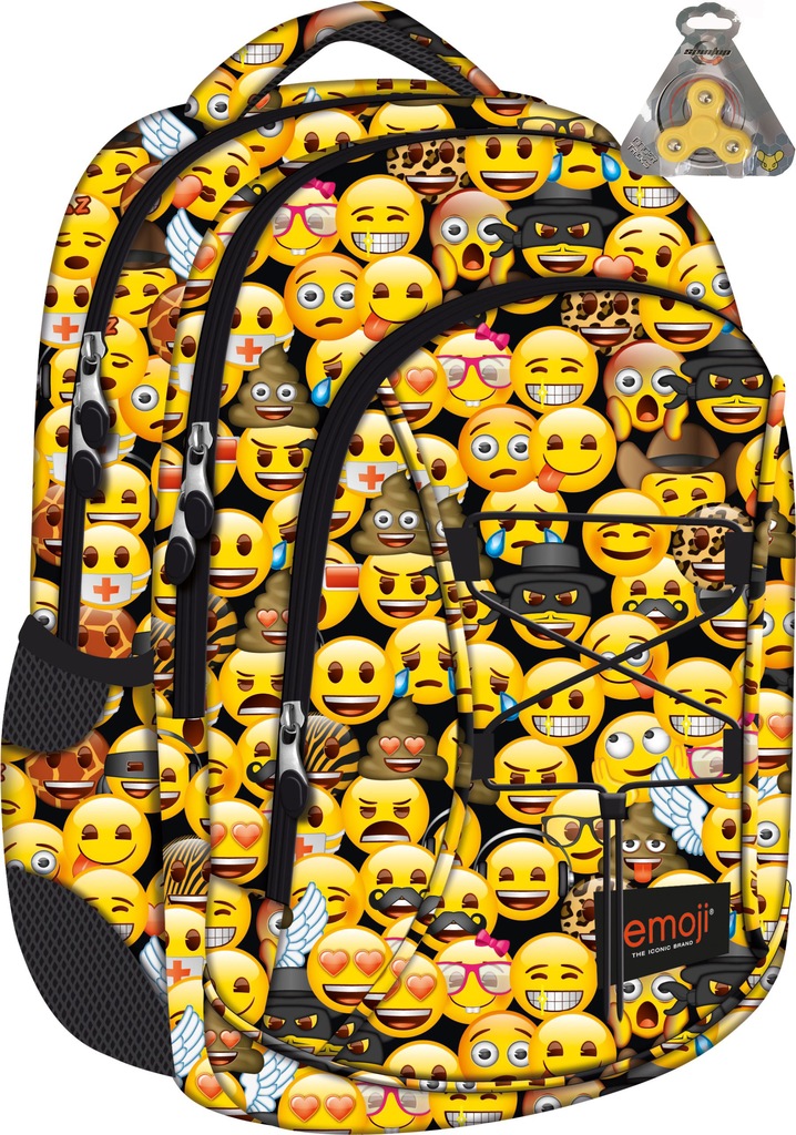MAJEWSKI PLECAK SZKOLNY EMOJI EMOTKI 3 KOM. 242199