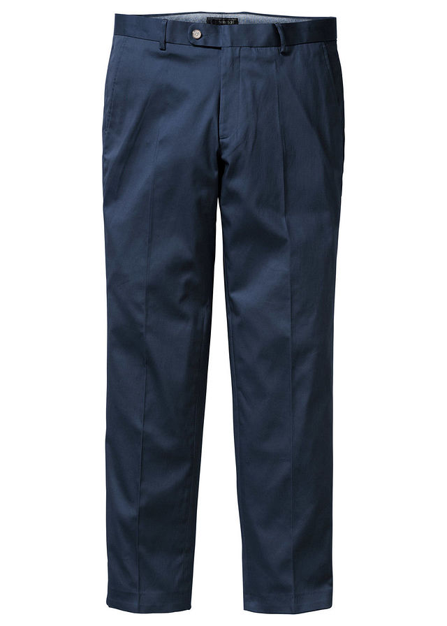 Spodnie bawełniane ze stretch niebieski 30 922534