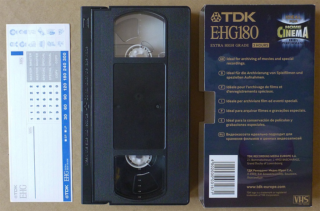 Kasety VHS firmy TDK zestaw 4 szt. SUPER OKAZJA 7233639656 oficjalne archiwum Allegro