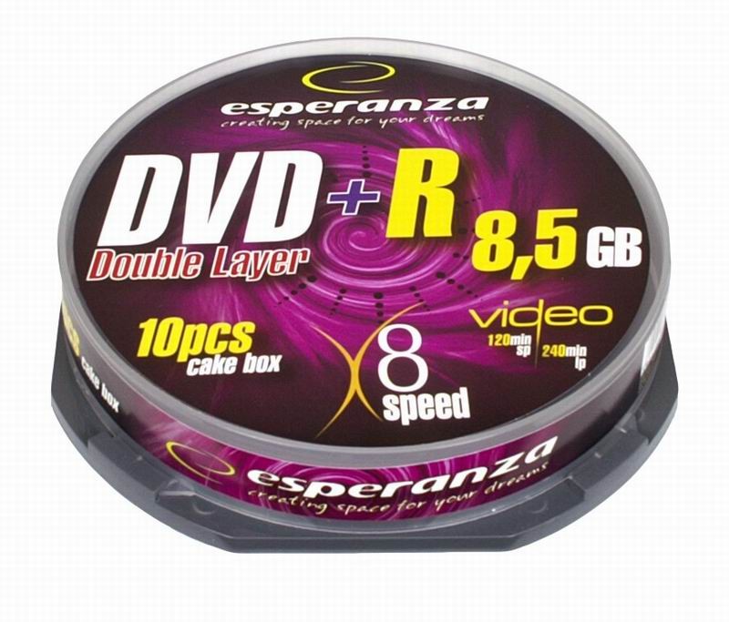 DVD+R 8,5GB Double Layer x8 - Cake Box 10