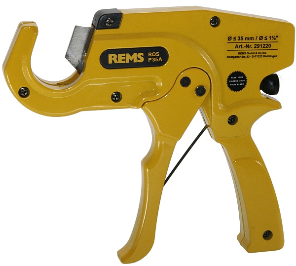 REMS ROS P 35 A NOŻYCE OBCINAK DO RUR PCV PP auto