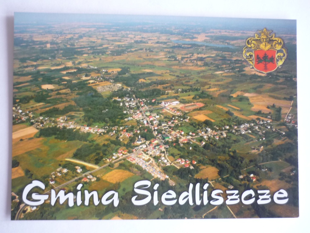 SIEDLISZCZE - pow. Chełm Lub. z lotu ptaka HERB