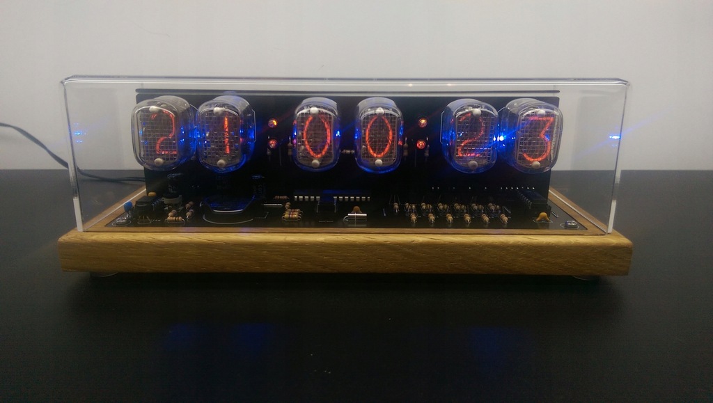 Zegar lampowy NIXIE 6x IN-12 styl Retro Nowy