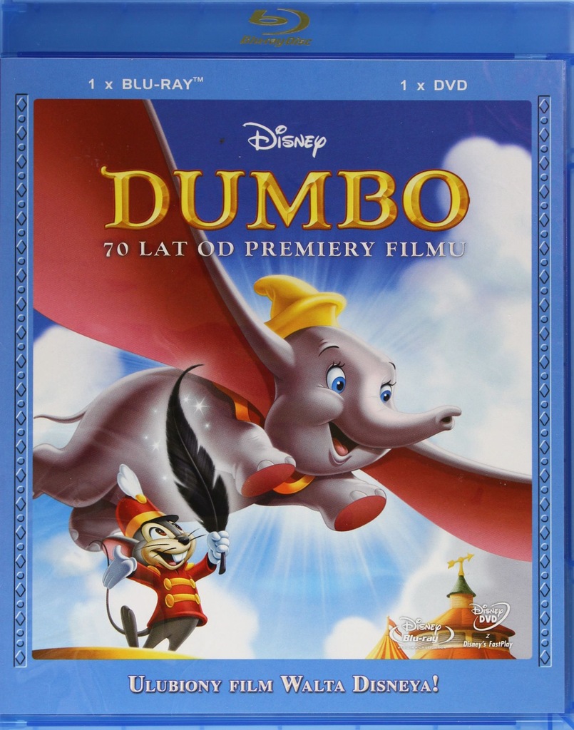 DUMBO (Disney) polski DUBBING [BLU-RAY]+[DVD]