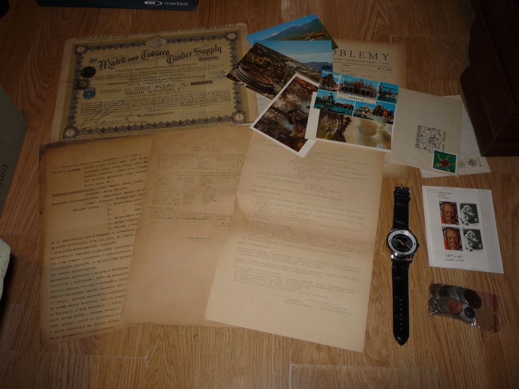 STARE DOKUMENTY ŻYDOWSKIE,  PAPIER WARTOŚCIOWY
