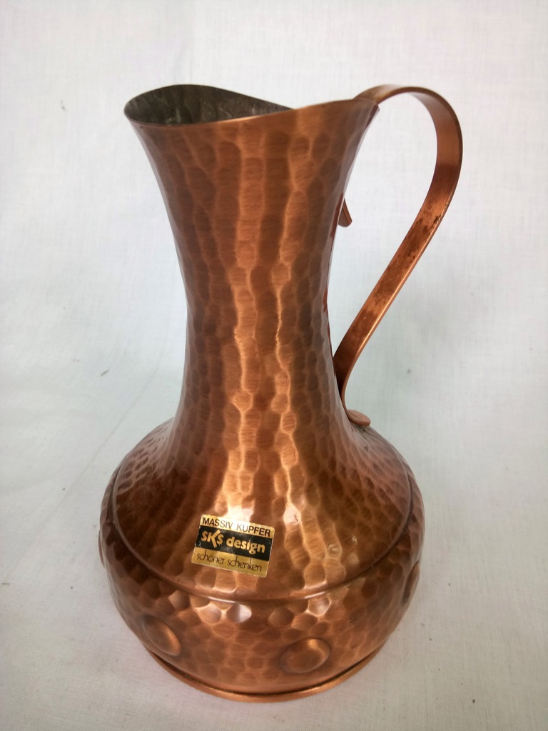 Wazon miedziany - SKS Design - bogato zdobiony
