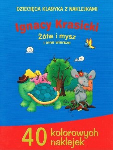 Żółw i mysz Krasicki Bajka z naklejkami
