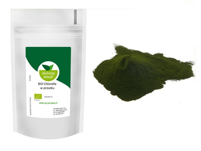 BIO CHLORELLA W PROSZKU 250g BEZ CHEMII I GLUTENU 7089341642