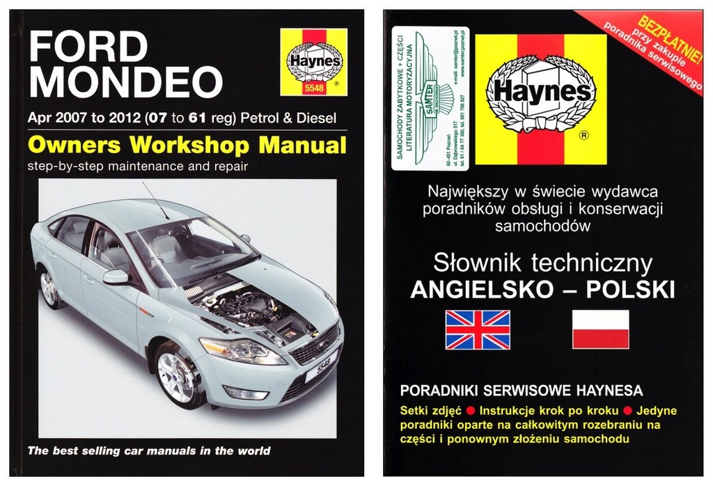 Ford Mondeo 20072012 instrukcja napraw Haynes