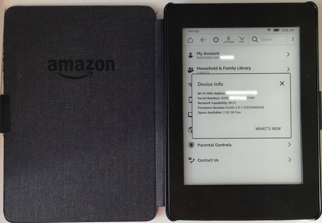AMAZON Kindle Paperwhite 3 III 4GB WiFi bez reklam