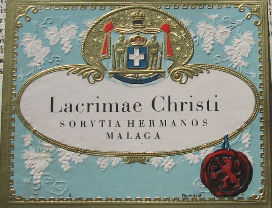 Lacrima Christi – etykieta  Etykieta z wina