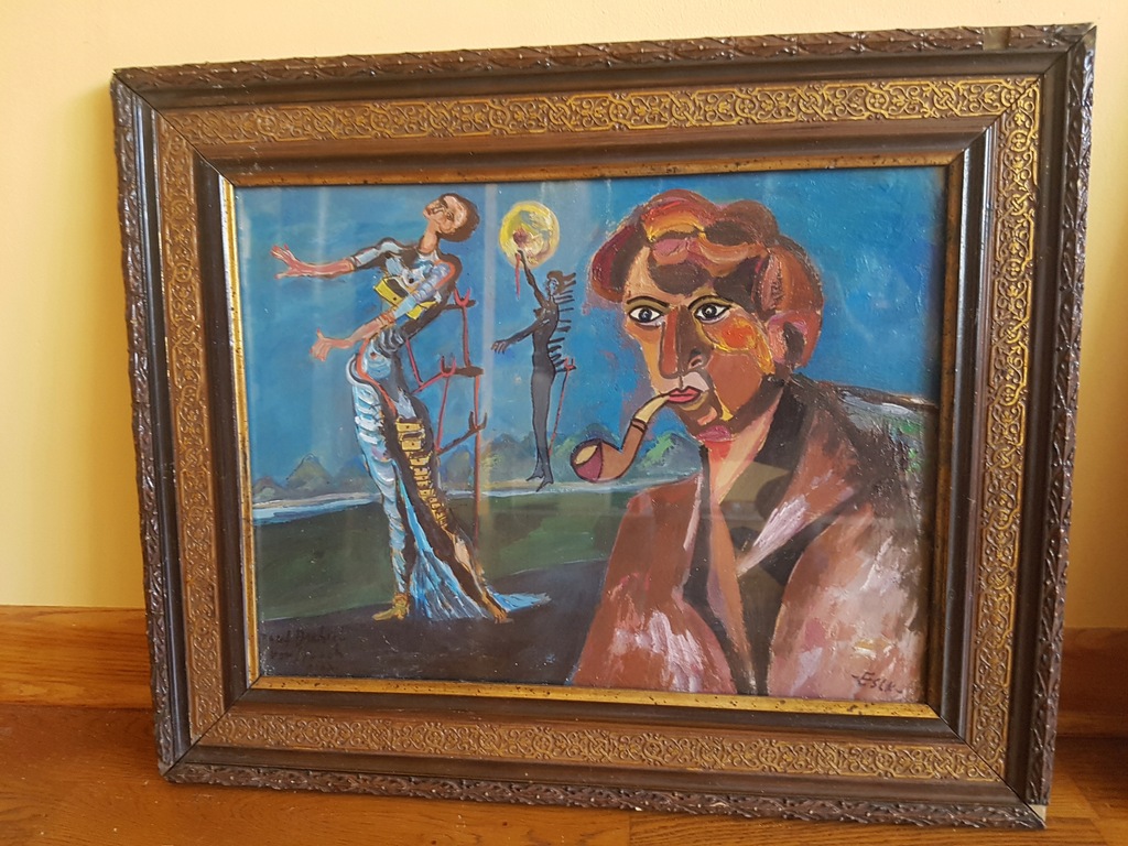 Josef DUBIEL VON LERACH obraz olejny ORYGINAŁ !!!!