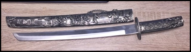 Katana krótki miecz japoński Wakizashi. Replika.