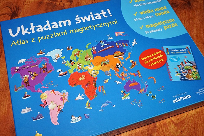 Ukladam świat. Atlas z puzzlami magnetycznymi.