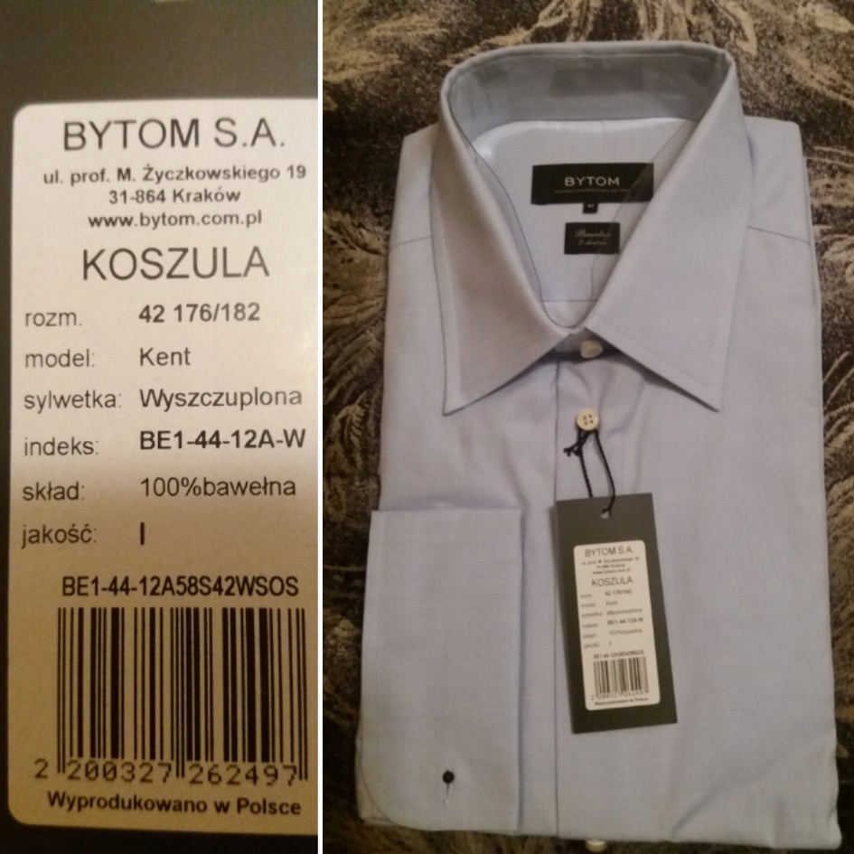 Koszula Bytom 176/182 42 na spinki