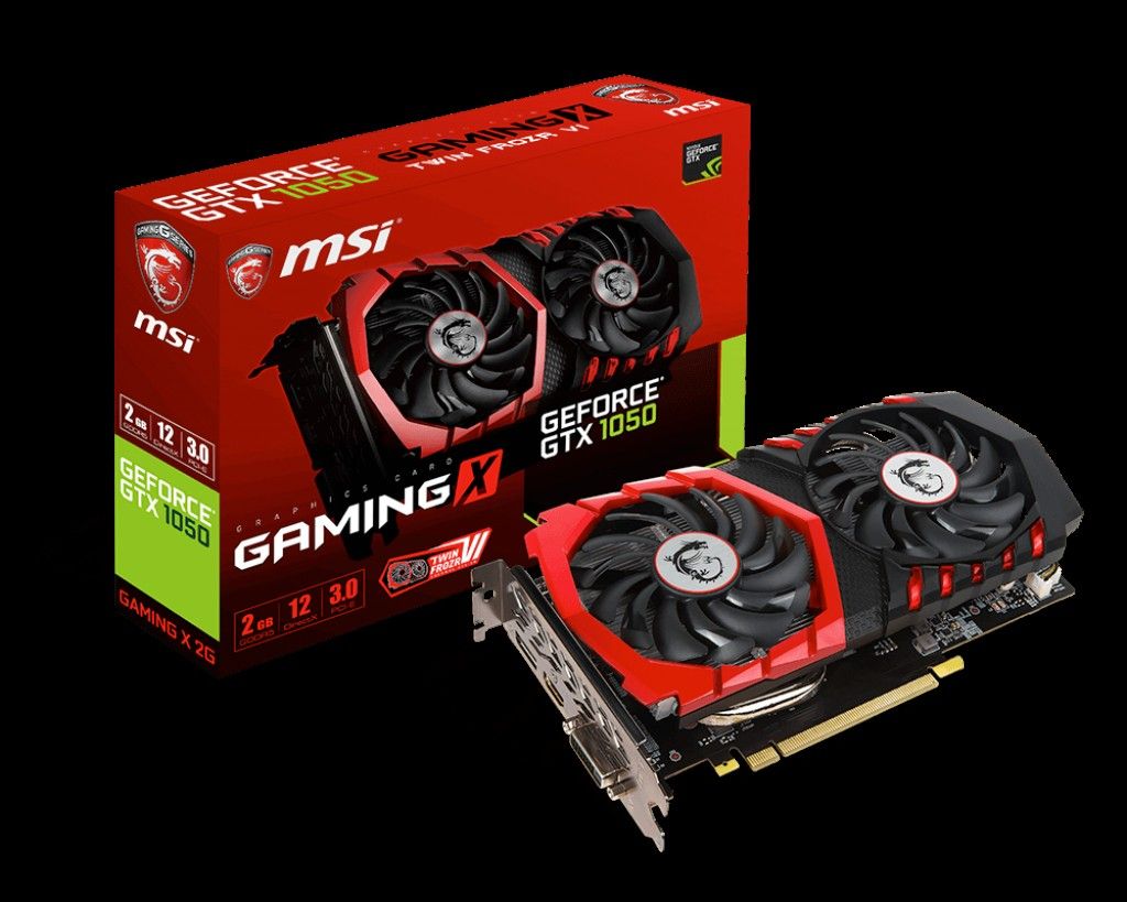 MSI GeForce GTX 1050 GAMING X 2G 2GB DVI-D/HDMI/DP