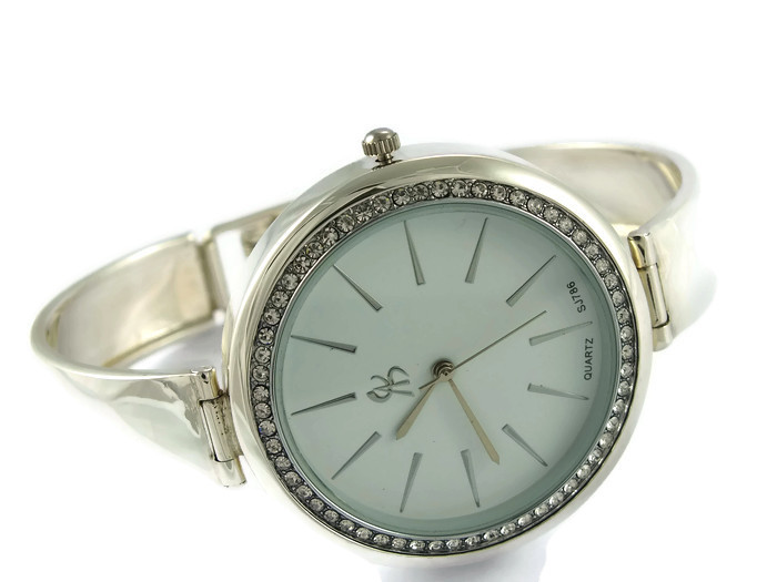 TANI ELEGANCKI ZEGAREK SREBRNY SREBRO pr.925