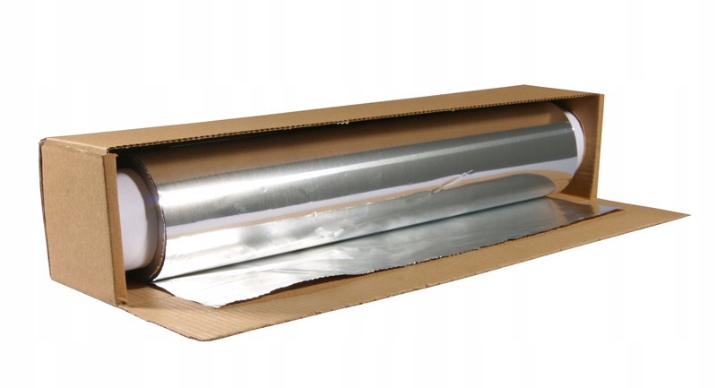 FOLIA ALUMINIOWA w kartoniku 44cm 1,5kg GRUBA 10um