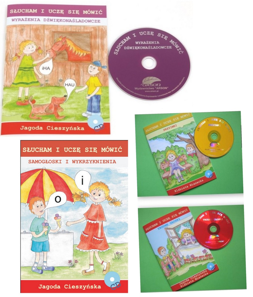 ćwiczenia SŁUCHOWE logopedia AFAZJA ALALIA+CD mowa