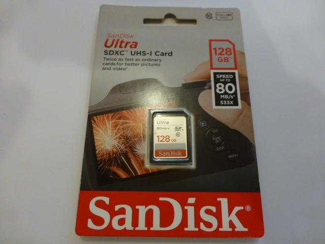 SanDisk Ultra SDXC 128GB 80MB/S CL10
