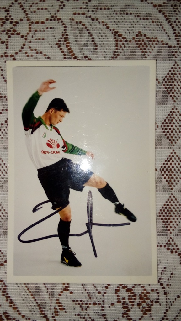 Jacek Zielinski Legia zdjecie z autografem