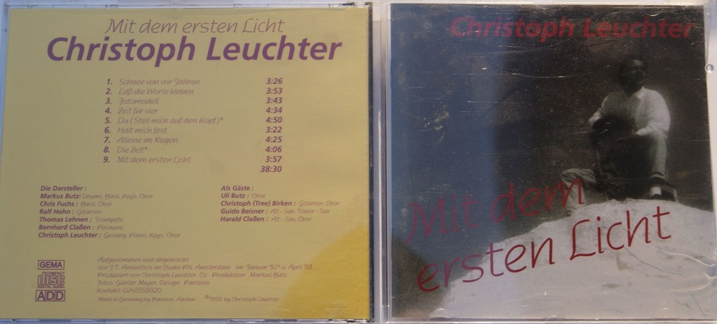 CHRISTOPH LEUCHTER - MIT DEM ERSTEN LICHT [CD]